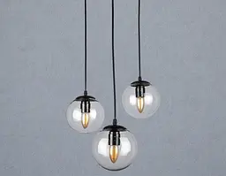 Люстра в стилі лофт Levistella 756PR150F-3 BK+CL (300) - мініатюра 3