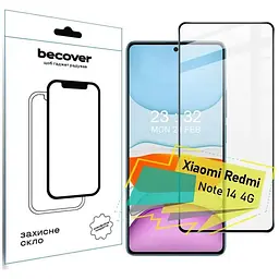 Скло захисне BeCover Xiaomi Redmi Note 14 4G Black (713099)