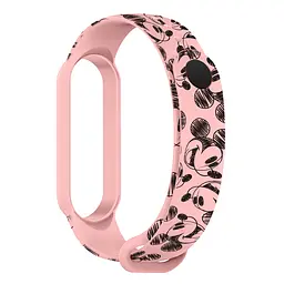 Ремінець ArmorStandart Cartoon для Xiaomi Mi Band 7/6/5 Mickey Pink (ARM59255)