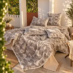 Постельное белье полуторное с демисезонным одеялом из муслина Colorful Home Print 3 22106 150х210 см