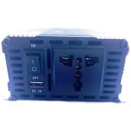 Інвертор напруги Carmaer Power Inverter 026 модифікована синусоїда Gold 1 розетка 1 USB екран з 12V на 220V 1600W (11068) - мініатюра 3