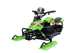 Електроснігохід Crosser S-1  (800W, 48V, 20Ah) на амортизаторах Зелений