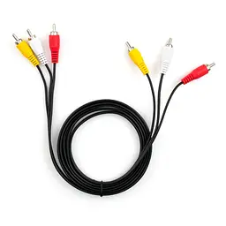 Кабель мультимедійний 3RCA to 3RCA 1.8m Vinga (VCP3RCA1.8) - мініатюра 3