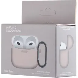 Чохол Silicone Case для AirPods 3 Pink Sand [102093] - мініатюра 3