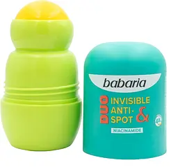 Антиперспірант Babaria Duo Invisible & Antispot роликовий непомітний з ніацинамідом 50 мл - мініатюра 2