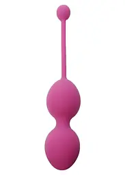 Вагінальні кульки Silicone Kegel Balls Dark Pink