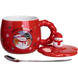 Чашка порцелянова Christmas Wonderland 400 мл з кришкою  FM-CS-20C - мініатюра 2