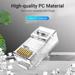 Конектор RJ45 UTP Cat.6 Modular 10 шт. Vention (IDDR0-10) - мініатюра 5