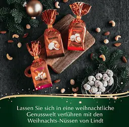 Шоколадні цукерки Lindt Weihnachts Spezialitaten Cashew 100г - мініатюра 5
