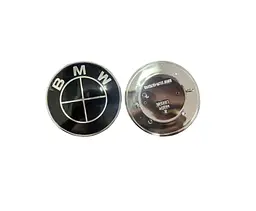 Емблема Bmw 78мм Чорна пластик+Метал (на 2 штифтах) OEM 51141970248 - мініатюра 2