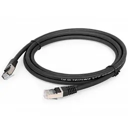 Патч-корд Cablexpert S/FTP Cat 6A CU LSZH 0.25м black (PP6A-LSZHCU-BK-0.25M) - мініатюра 2
