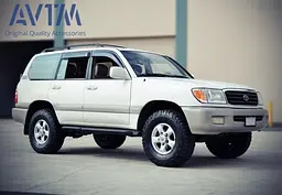 Дефлектори вікон вітровики для Toyota Land Cruiser 100/Lexus LX470 1997-2007 (широкі) - мініатюра 4
