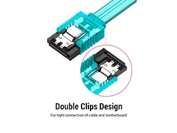 Кабель SATA Vention SATA3.0 Blue 0,5 м (KDDSD) - мініатюра 6