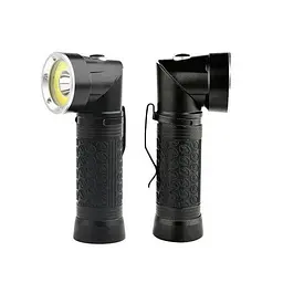 Ручний ліхтар BL-1822-T6+COB (білий + червоний) + магніт + ЗУ220/12В + 18650 (3хААА) + 4 режими - мініатюра 5
