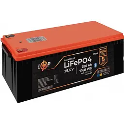 Акумулятор LogicPower LiFePO4 25,6V - 280 Ah (7168Wh) (BMS 200A/200А) пластик Smart BT - мініатюра 4