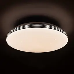 Cвітильник SIMPLE зоряне небо 72W 375*60мм 3000К- 6500К 5600Lm з пультом срібло - мініатюра 4