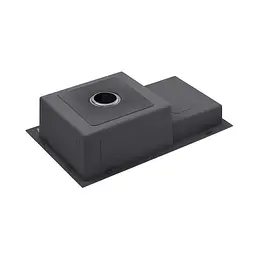 Кухонна мийка Kroner KRP Schwarze - 7848RHM PVD (3,0/1,0 мм) CV030024, Чорний - мініатюра 10