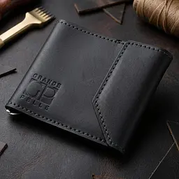 Чоловічий практичний затискач для грошей Grande Pelle 11404 чорний