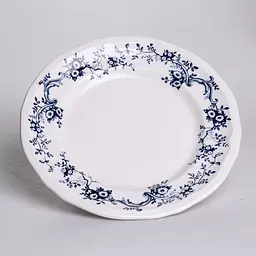 Столовий набір посуду Yiwu Vintage YY78-10A фарфоровий, 32 предмети на 6 персон, синій візерунок - мініатюра 9