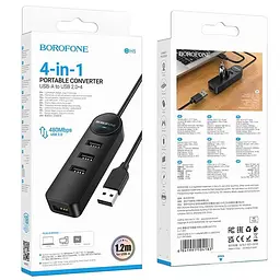 Конвертер перехідник адаптер Borofone DH5 Erudite 4-in-1 з кабелем 120 см - мініатюра 5