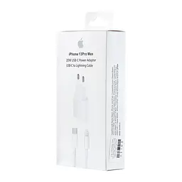 Мережевий зарядний пристрій Apple 20W USB-C Power Adapter With Cable Type-C to Lightning High c0py Білий - мініатюра 2