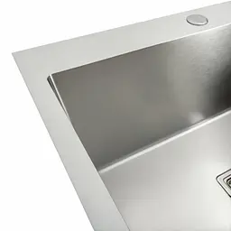 Кухонна мийка Platinum Handmade 60x50 (600x500x230 мм) PVD HSB, Нержавіюча сталь - мініатюра 5