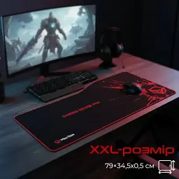 Килимок для мишки Meetion P100 Black/Red (MT-P100) - мініатюра 6