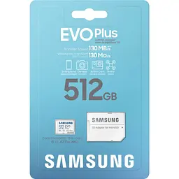 Карта пам'яті Samsung microSDXC Evo Plus 512GB UHS-I U3 V30 A2 + SD Adapter [MB-MC512KA] [84530] - мініатюра 6