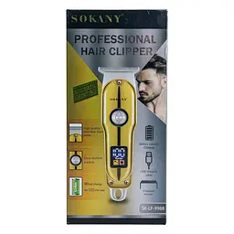 Машинка для стрижки волосся акумуляторна SOKANY SK-LF-9988 з LED-дисплеєм, срібло Sokany SK-LF-9988G - мініатюра 8
