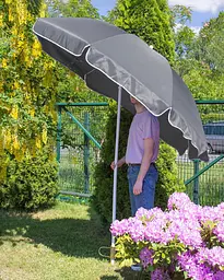 Парасолька садова Jumi Garden 240см сірий - мініатюра 2