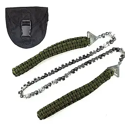 Туристична ланцюгова пила Base Camp Paracord Saw Зелений - мініатюра 2