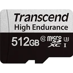 Карта пам'яті Transcend 512GB microSDXC class 10 UHS-I U3 High Endurance (TS512GUSD350V) - мініатюра 2