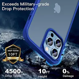 Чохол CASEKOO Frosted для iPhone 13 Pro Mil-grade Slim Fit, матовий напівпрозорий протиударний - мініатюра 6