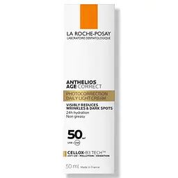 Антивіковий сонцезахисний засіб для чутливої шкіри обличчя La Roche-Posay Anthelios Age Correct проти зморшок та пігментації SPF 50 50 мл (MB359000) - мініатюра 3