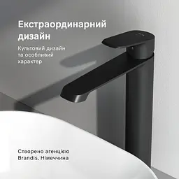 Змішувач для умивальника AM.PM Func із високим виливом black matt F8F92022 - мініатюра 3