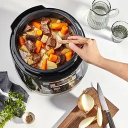 Мультиварка-скороварка Quickchef, 1000Вт, чаша-5л, сенсорне керув., пластик, чорний Moulinex kuh0014986 - мініатюра 5