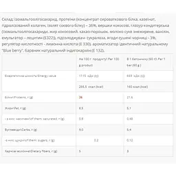 Протеїнові батончики Power Pro 36% Sugar Free Blue berry 1.2 кг (20 шт. x 60 г) - мініатюра 2