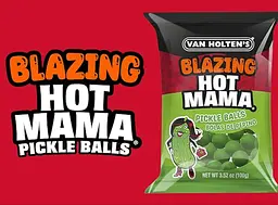 Жувальні цукерки Van Holten's Blazing Hot Mama Pickle Balls 100г - мініатюра 4