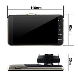 Автомобільний відеореєстратор X600 LCD екран 4" Angel Lens 1080P Full HD метал - мініатюра 7