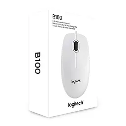 Миша Logitech B100 USB White (910-003360) - мініатюра 3