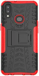 Чохол-накладка TOTO Dazzle Kickstand 2 in 1 Case Samsung Galaxy A10s Red - мініатюра 2