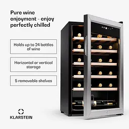 Винний холодильник Klarstein Shiraz Premium Smart 24 (10045339) - мініатюра 2