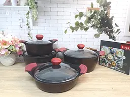 Набір посуду O.M.S. Collection 3006 Black 8 предметів