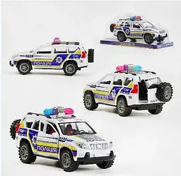 Джип ТехноК Поліція України TK- 0223 (36/2) TK Group, інерційний механізм, відчиняються двері та багажник - мініатюра 3