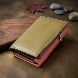 Модний жіночий гаманець з якісної натуральної шкіри ST Leather 19464 різнокольоровий - мініатюра 4