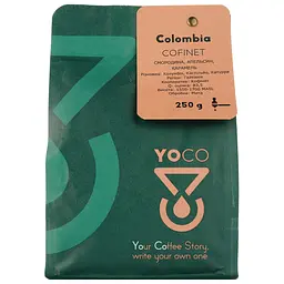 Кава в зернах YoCo Colombia Cofinet Gaitania Еспресо 250 г - мініатюра 2