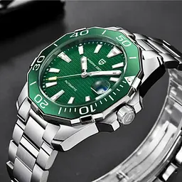 Чоловічий наручний годинник PD-1617 Silver-Green Pagani Design acs0031159 - мініатюра 2