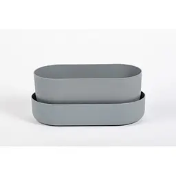 Вазон із піддоном Plastia Tolita, 3,2 л, сірий (1909783020R) - мініатюра 6