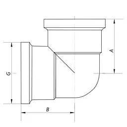 Кутник Koer 3/4'' ВВ (хром) Kf.L08F.Chr KF0125 - мініатюра 2