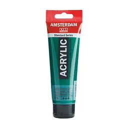 Фарба акрилова Amsterdam 619, Перм. зелений темний 120 мл